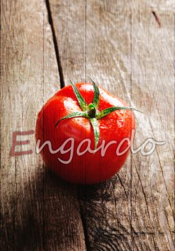 Tomato on wood